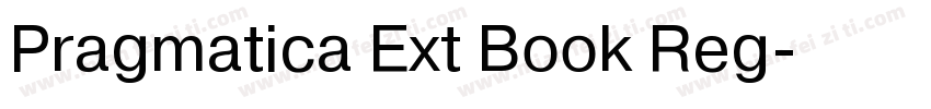 Pragmatica Ext Book Reg字体转换